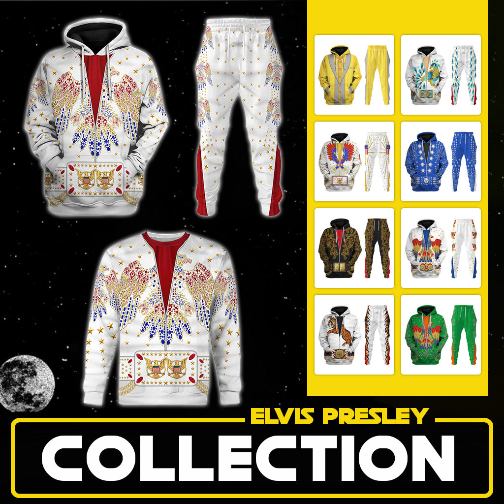 Elvis Presley Tracksuit, Jumpsuits: Iconic Stage Outfits for Your Collection