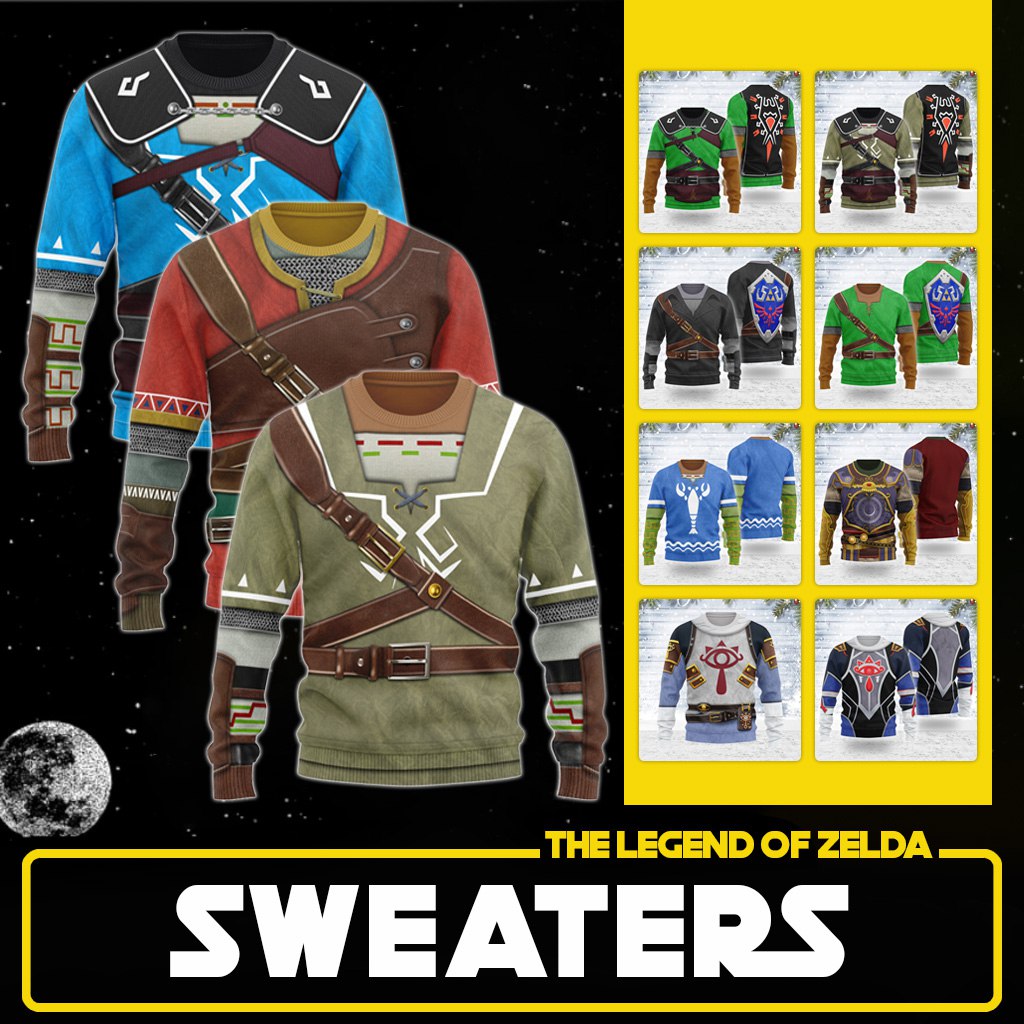 Spread Holiday Cheer: The Legend of Zelda Christmas Wool Sweaters