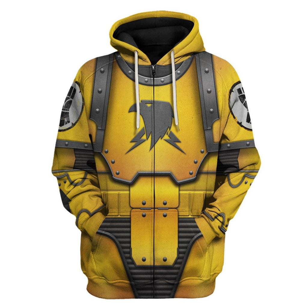 Imperial Fists in Mark III Power Armor T-shirt Hoodie Sweatpants Cosplay - OodieGang