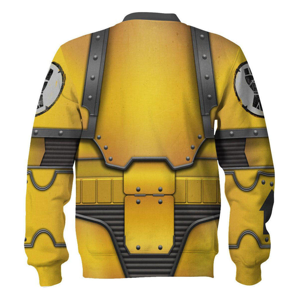 Imperial Fists in Mark III Power Armor T-shirt Hoodie Sweatpants Cosplay - OodieGang