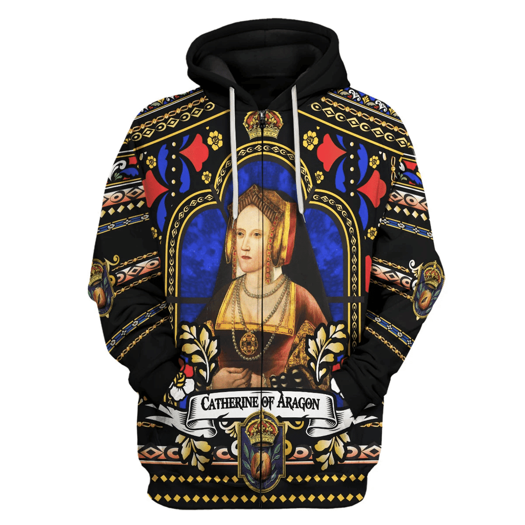 OodieGang Catherine of Aragon Queen of England Costume Hoodie Sweatshirt T-Shirt Tracksuit - OodieGang.com