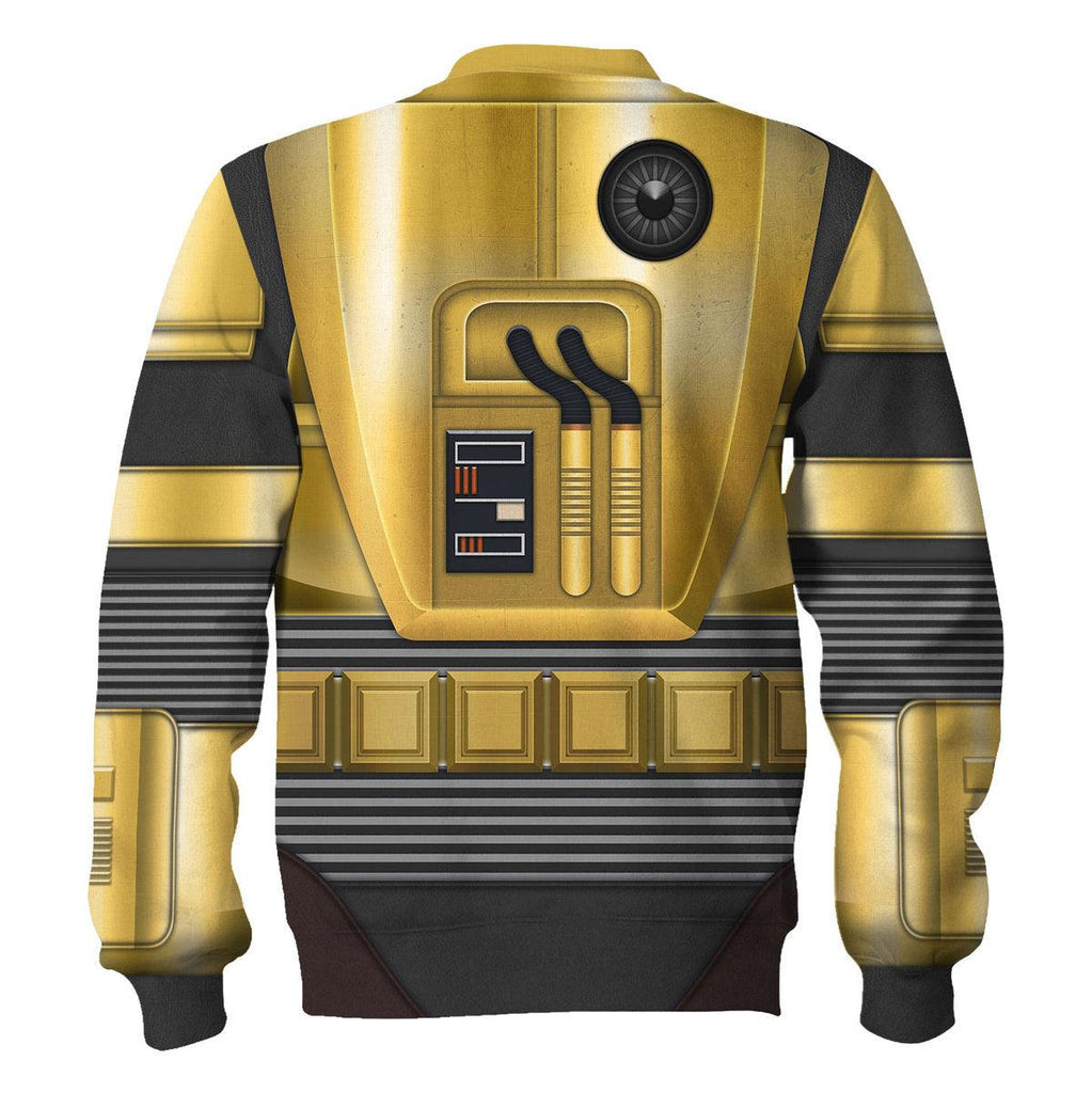 1978 Cylon Gold Costumes on Display T-shirt Hoodie Sweatpants Apparel - OodieGang.com