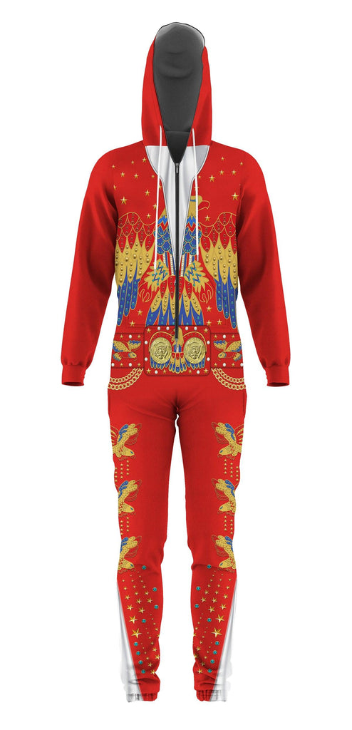 OodieGang Elvis EAGLE Red jumpsuit Costume - OodieGang.com