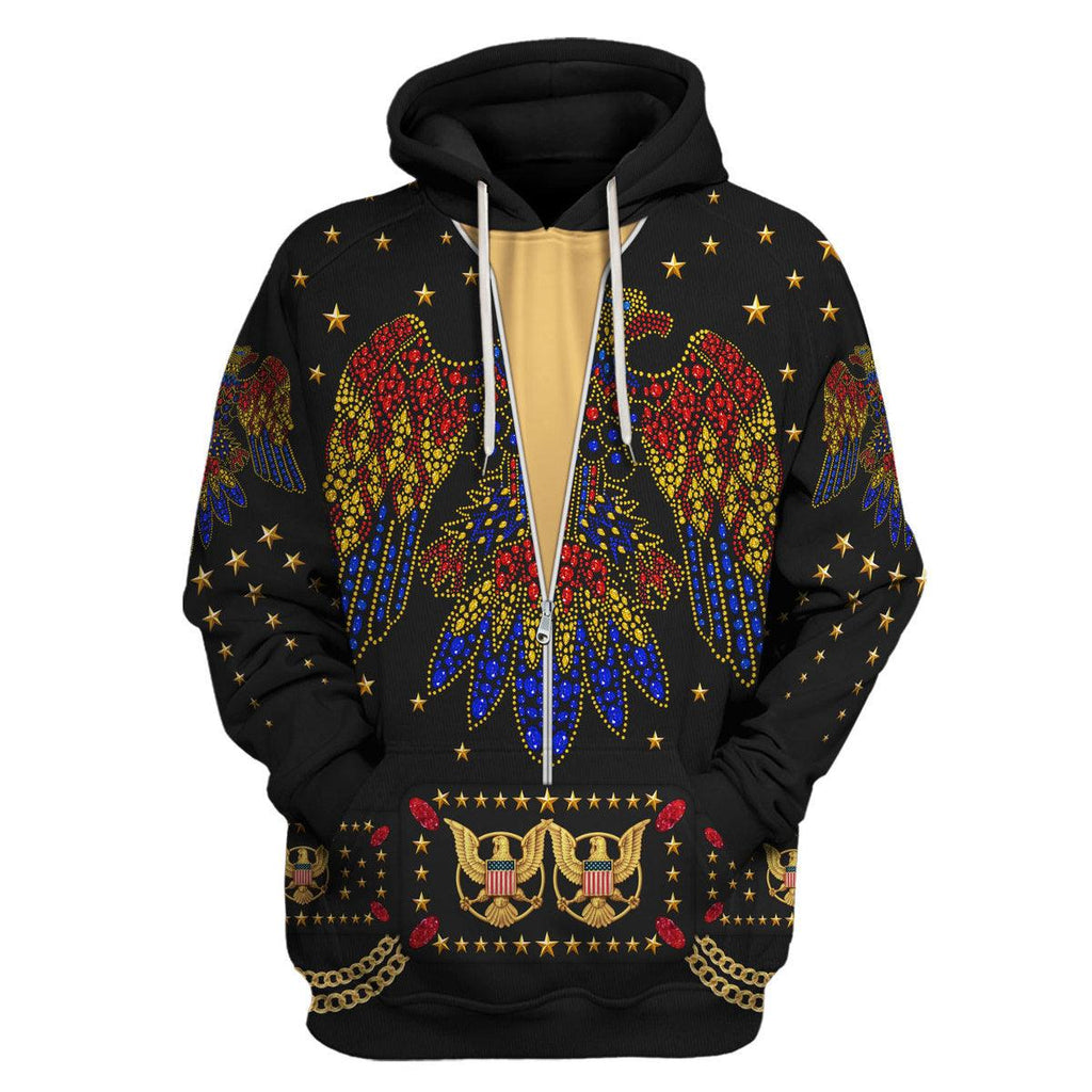 Oodiegang Elvis EAGLE Black Costume Hoodie Sweatshirt T-Shirt Sweatpants - Oodiegang.com