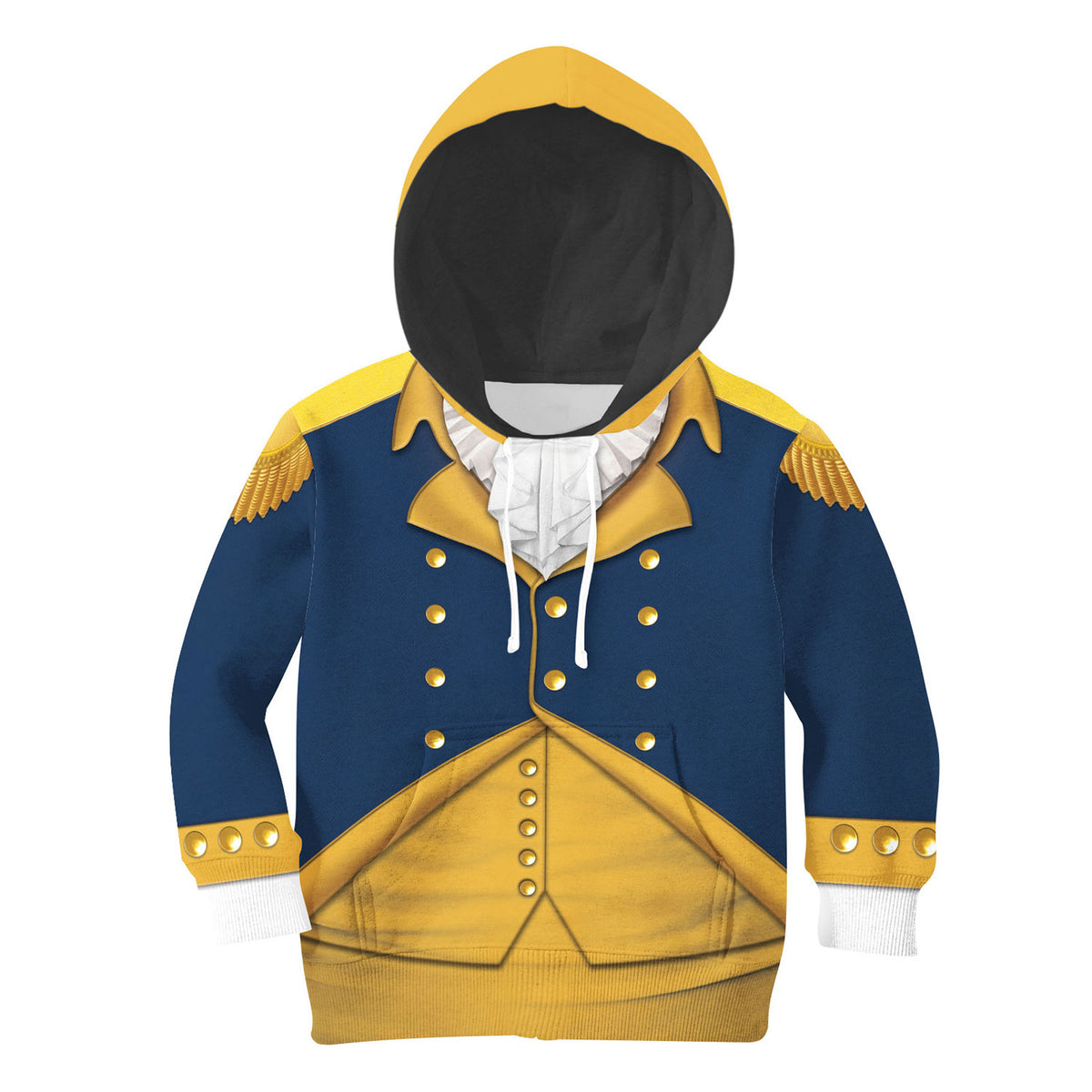 MakerHuman George Washington Costume Cosplay Hoodie Sweatshirt T-Shirt ...