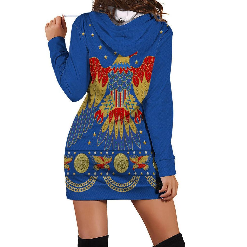 Oodiegang Elvis EAGLE Blue Outfit Costume Hoodie Dress Swatpants - Oodiegang.com