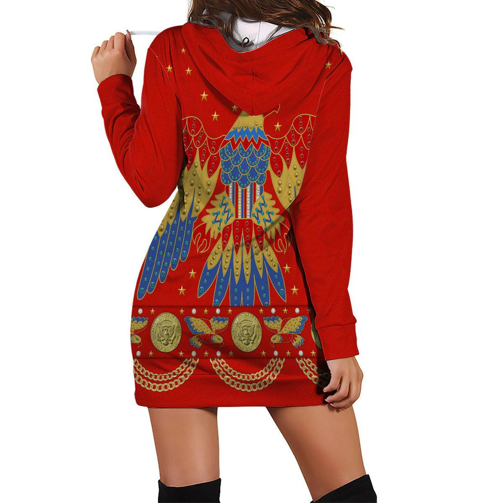 Oodiegang Elvis EAGLE Red Outfit Costume Hoodie Dress Swatpants - Oodiegang.com