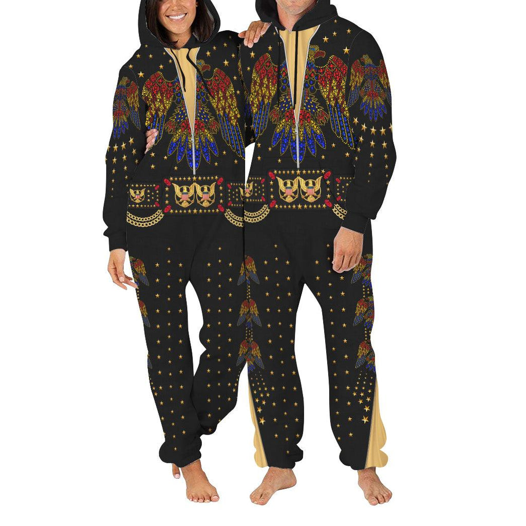 OodieGang Elvis EAGLE Black jumpsuit Costume - OodieGang.com