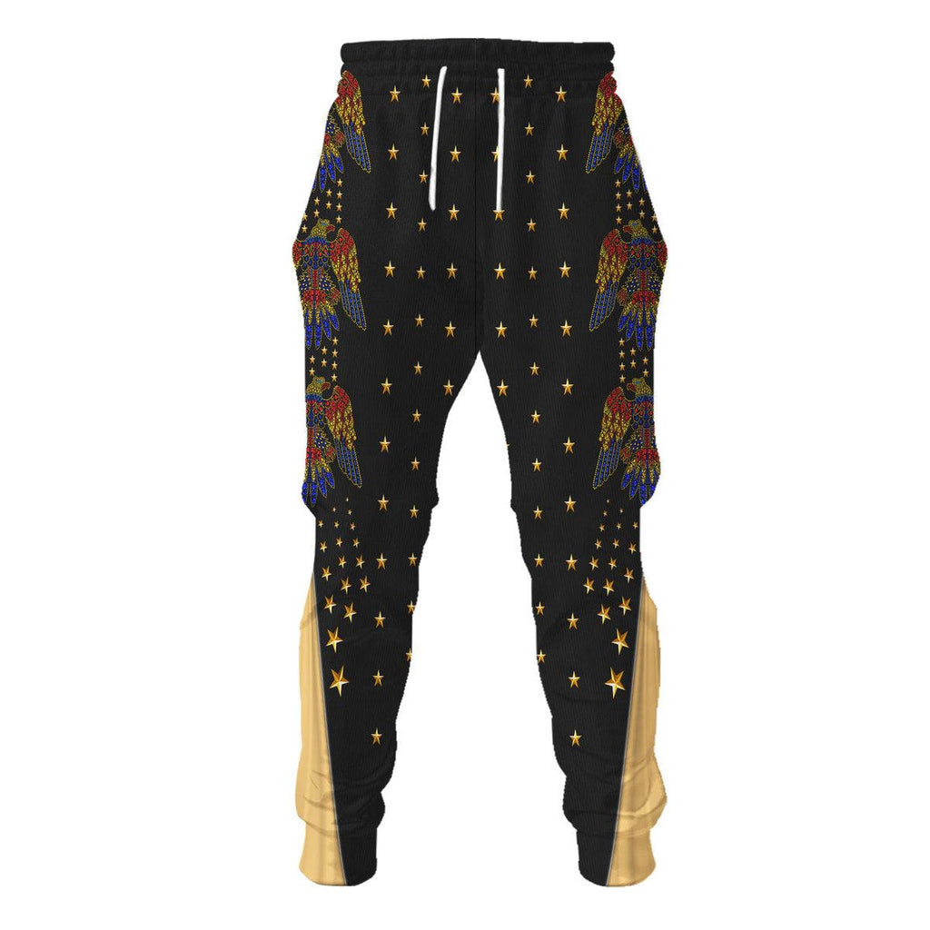 Oodiegang Elvis EAGLE Black Costume Hoodie Sweatshirt T-Shirt Sweatpants - Oodiegang.com