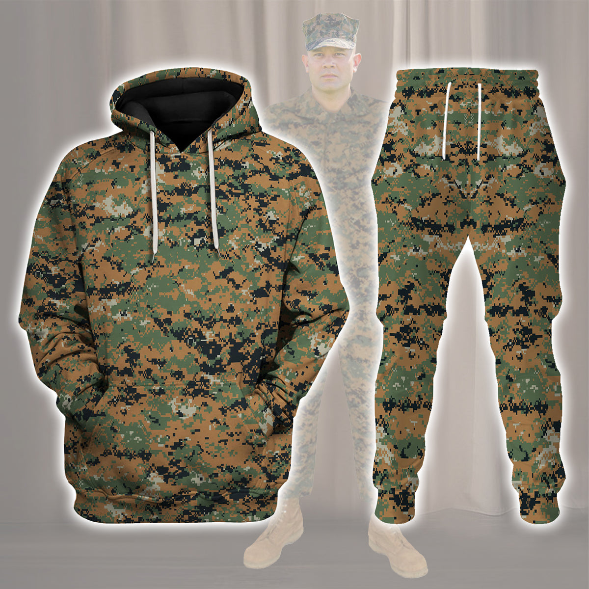 American MARPAT Marine pattern Woodland Camo – makerhuman.com