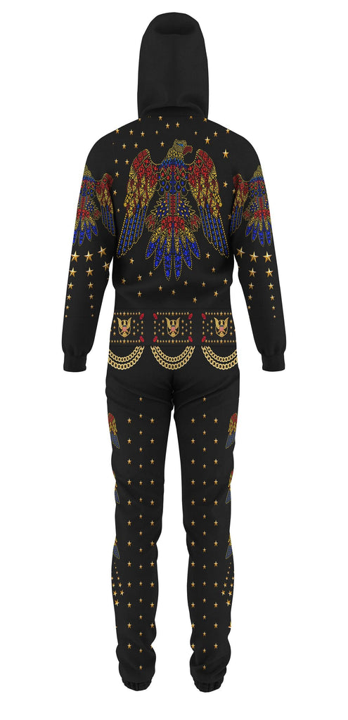 OodieGang Elvis EAGLE Black jumpsuit Costume - OodieGang.com