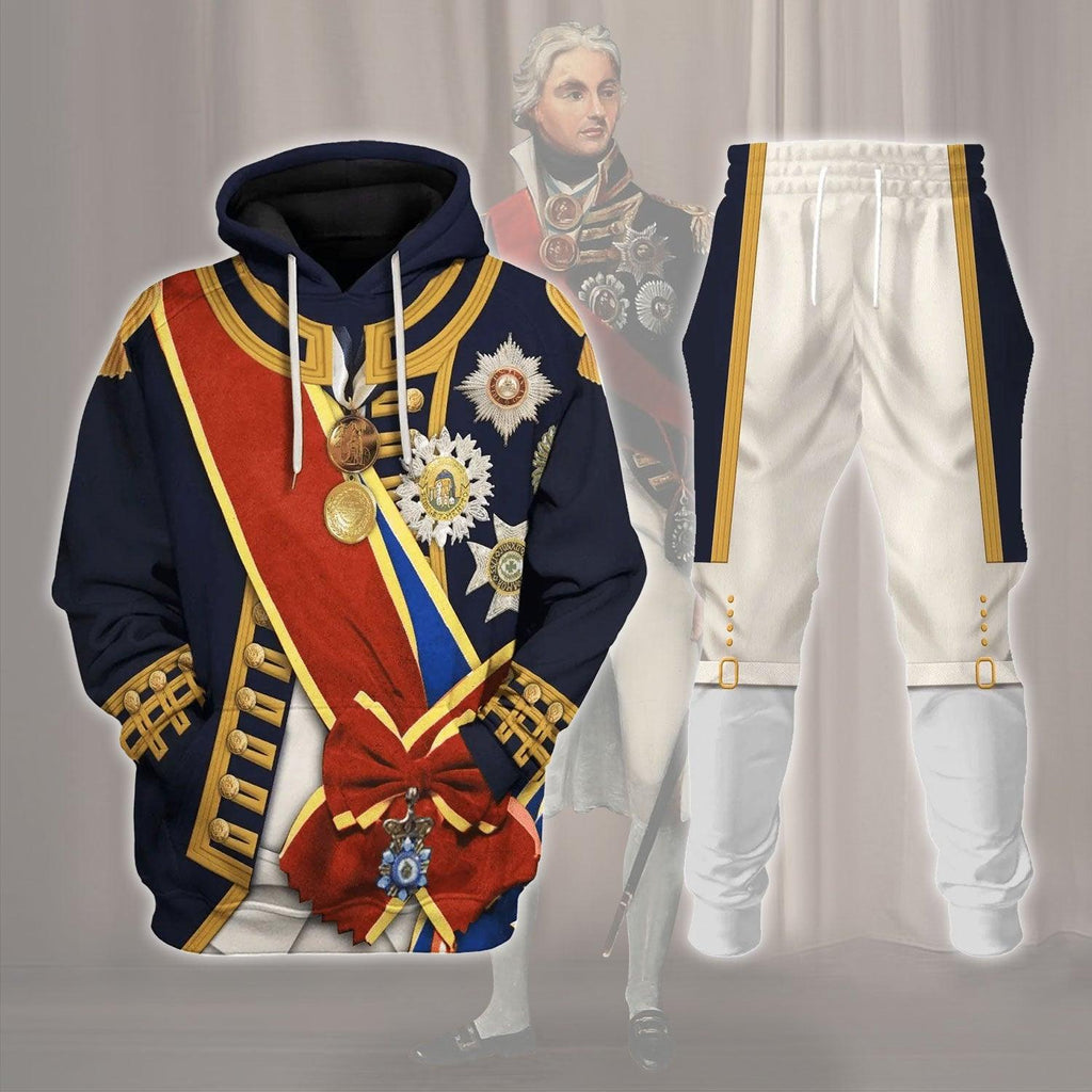 OodieGang Horatio Nelson 1st Viscount Nelson Navy Sailor Costume Hoodie Sweatshirt T-Shirt Tracksuit - OodieGang.com