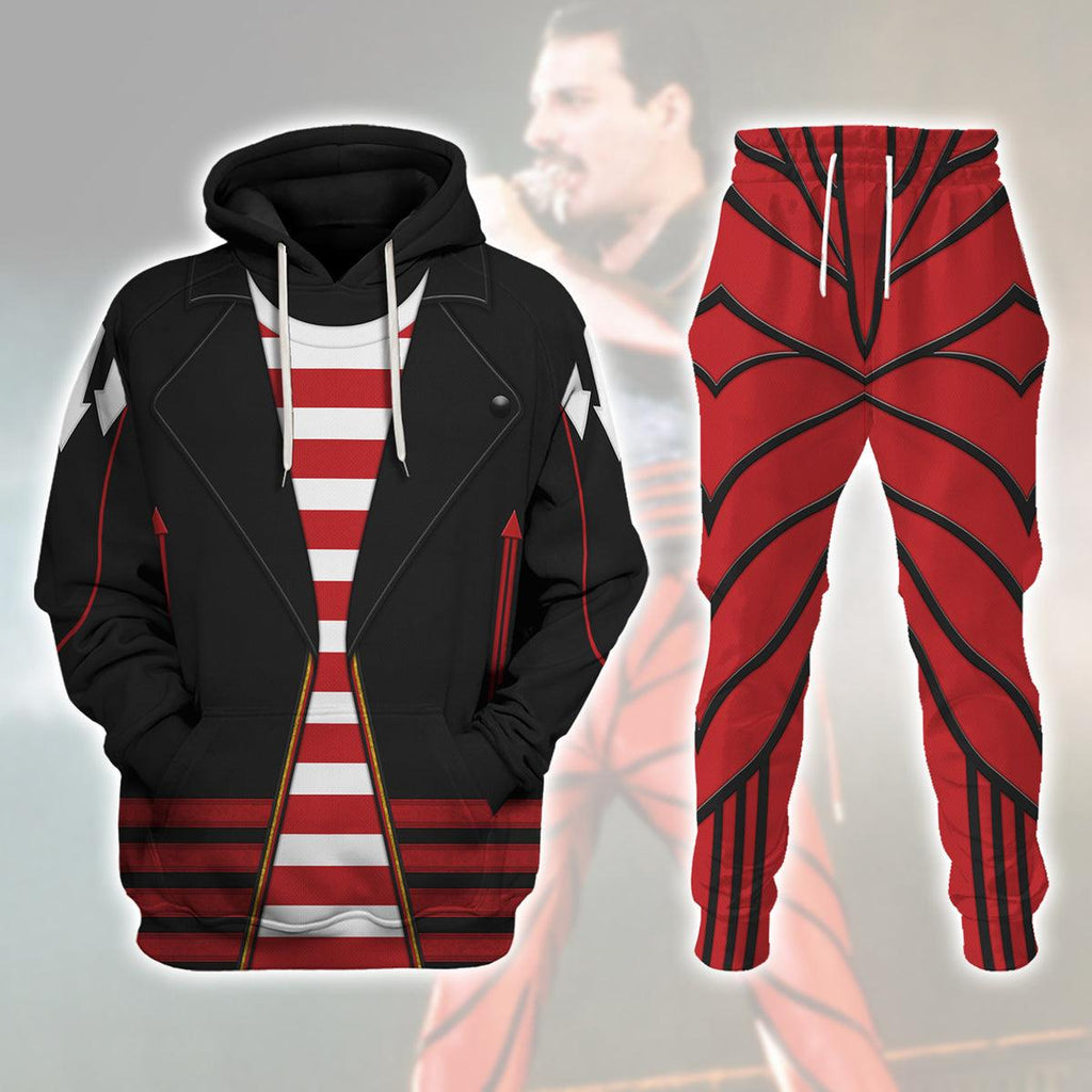 Oodiegang Freddie Mercury Outfit Costume Hoodie Sweatshirt T-Shirt Tracksuit - Oodiegang.com