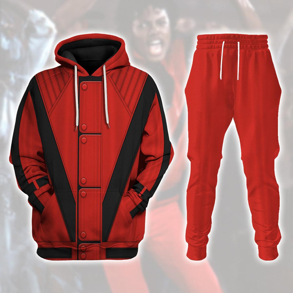 CustomsPig Michael Jackson Costume Hoodie Sweatshirt T-Shirt Tracksuit - CustomsPig.com