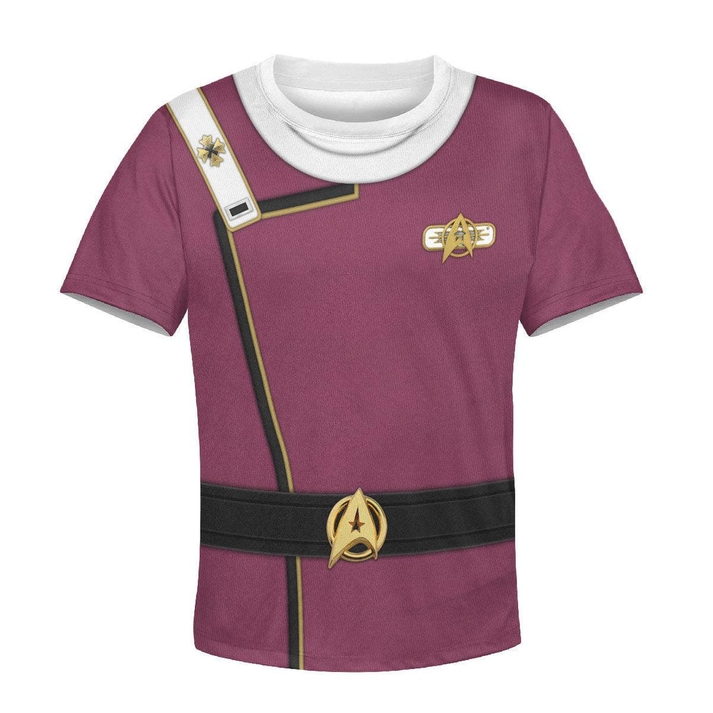 Admiral James T. Kirk Costume Cosplay Kid Hoodie Sweatshirt T-Shirt - OodieGang.com