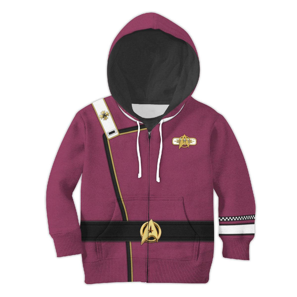 Admiral James T. Kirk Costume Cosplay Kid Hoodie Sweatshirt T-Shirt - OodieGang.com