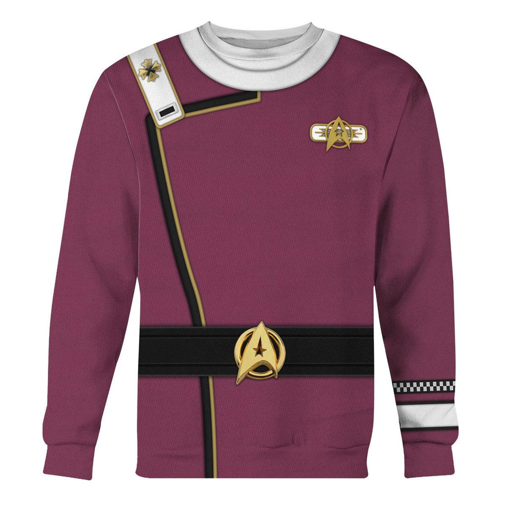 Admiral James T. Kirk Costume Hoodie Sweatshirt T-Shirt Sweatpants Apparel - OodieGang.com