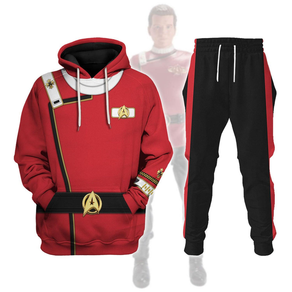 Admiral James T. Kirk Costume Officer Hoodie Sweatshirt T-Shirt Sweatpants Apparel - CustomsPig.com