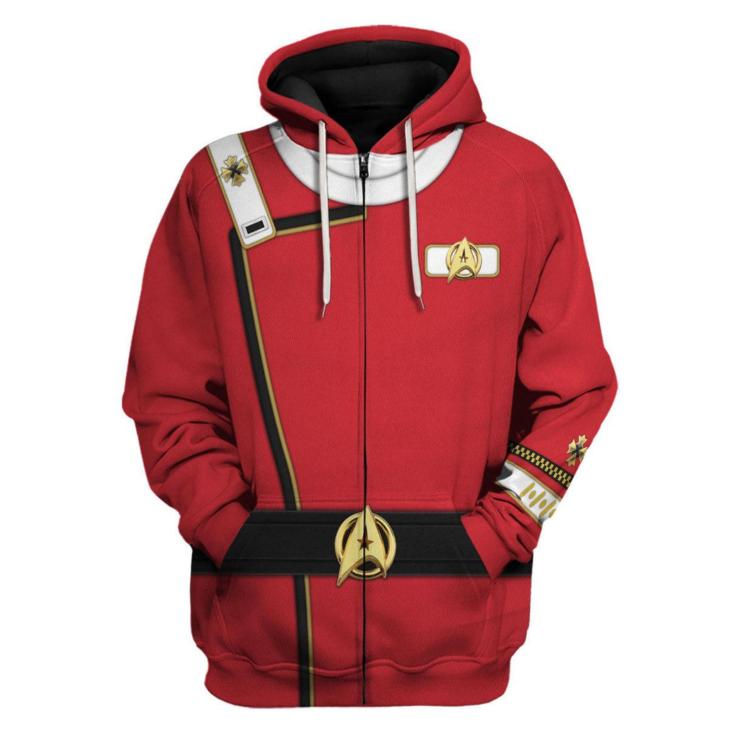 Admiral James T. Kirk Costume Officer Hoodie Sweatshirt T-Shirt Sweatpants Apparel - OodieGang.com