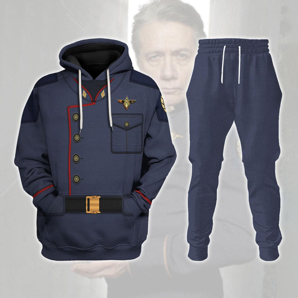 Admiral William Adama Uniform T-shirt Hoodie Sweatpants Apparel - CustomsPig.com