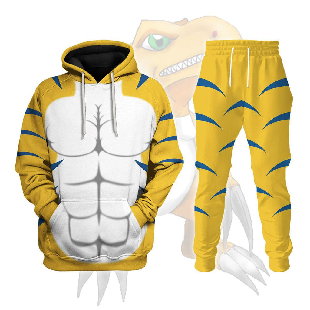 Agumon X Hoodie T-shirt Sweatpants Cosplay - OodieGang