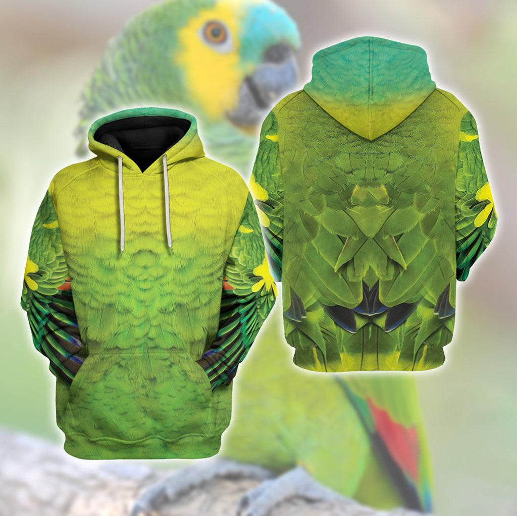 Amazon Parrot Animal Cosplay T-shirt Hoodie Sweatpants Apparel - OodieGang