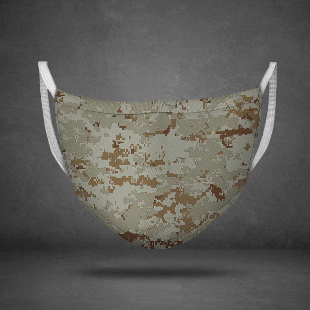 American Marine Pattern Desert Camo Face Mask - OodieGang