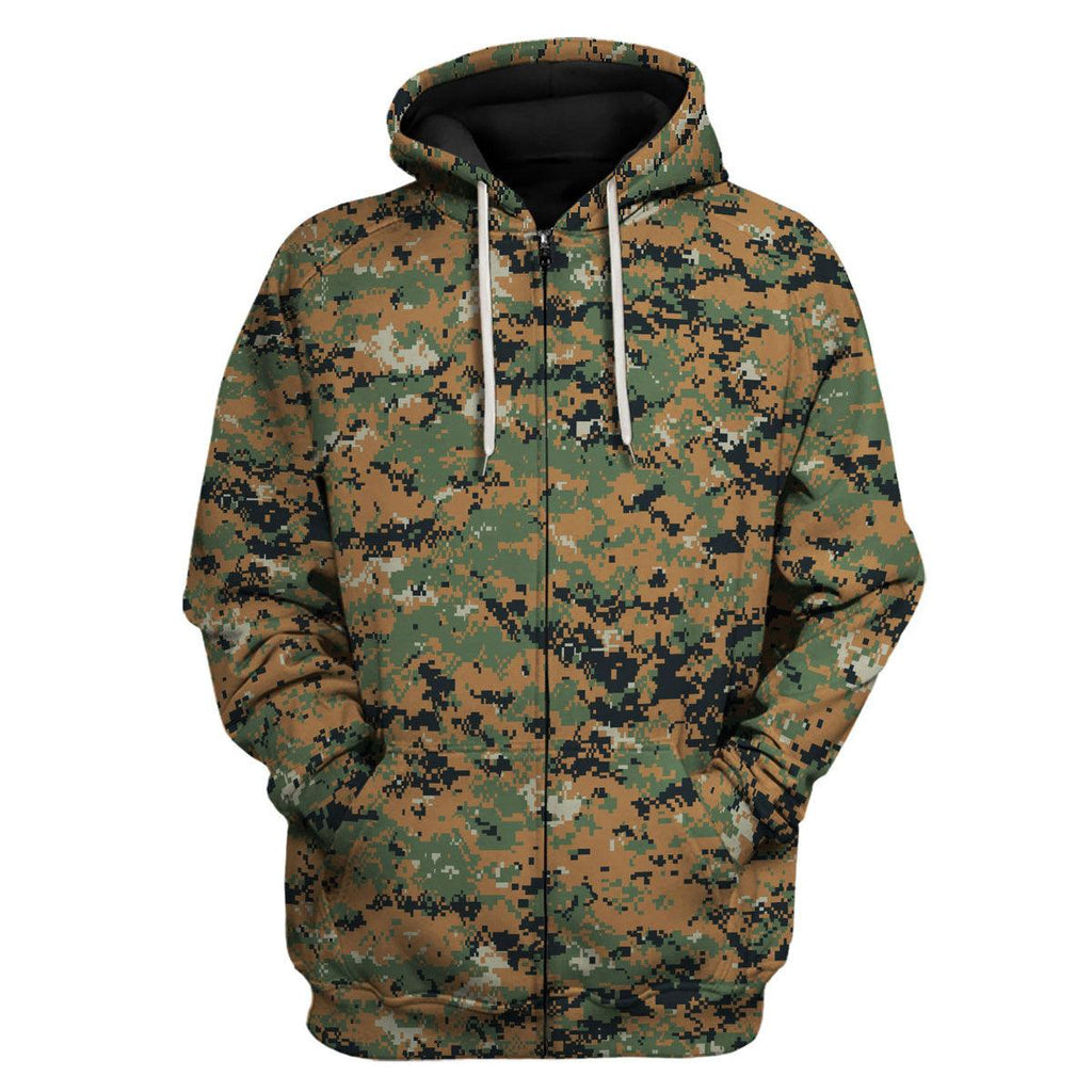 American MARPAT Marine pattern Woodland Camo - OodieGang