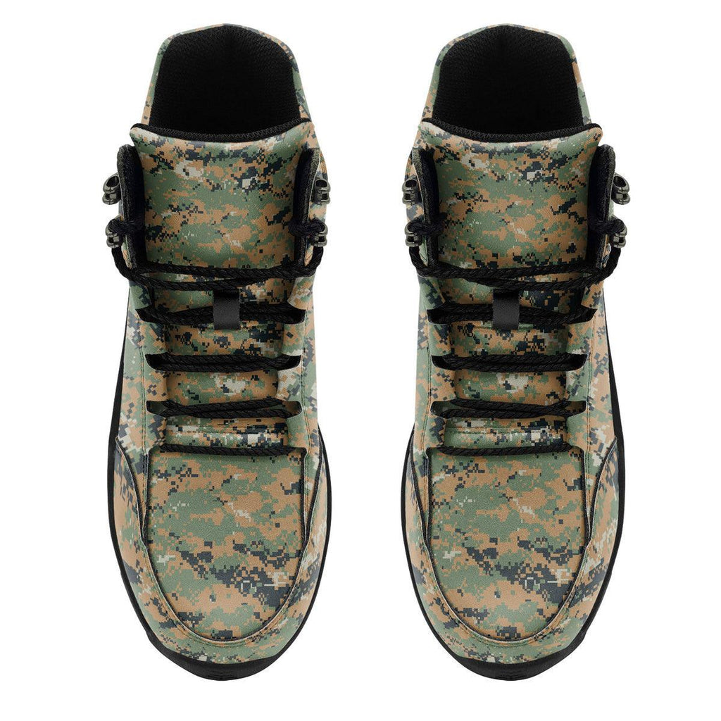 American MARPAT Marine pattern Woodland CAMO Hiking Shoes - OodieGang