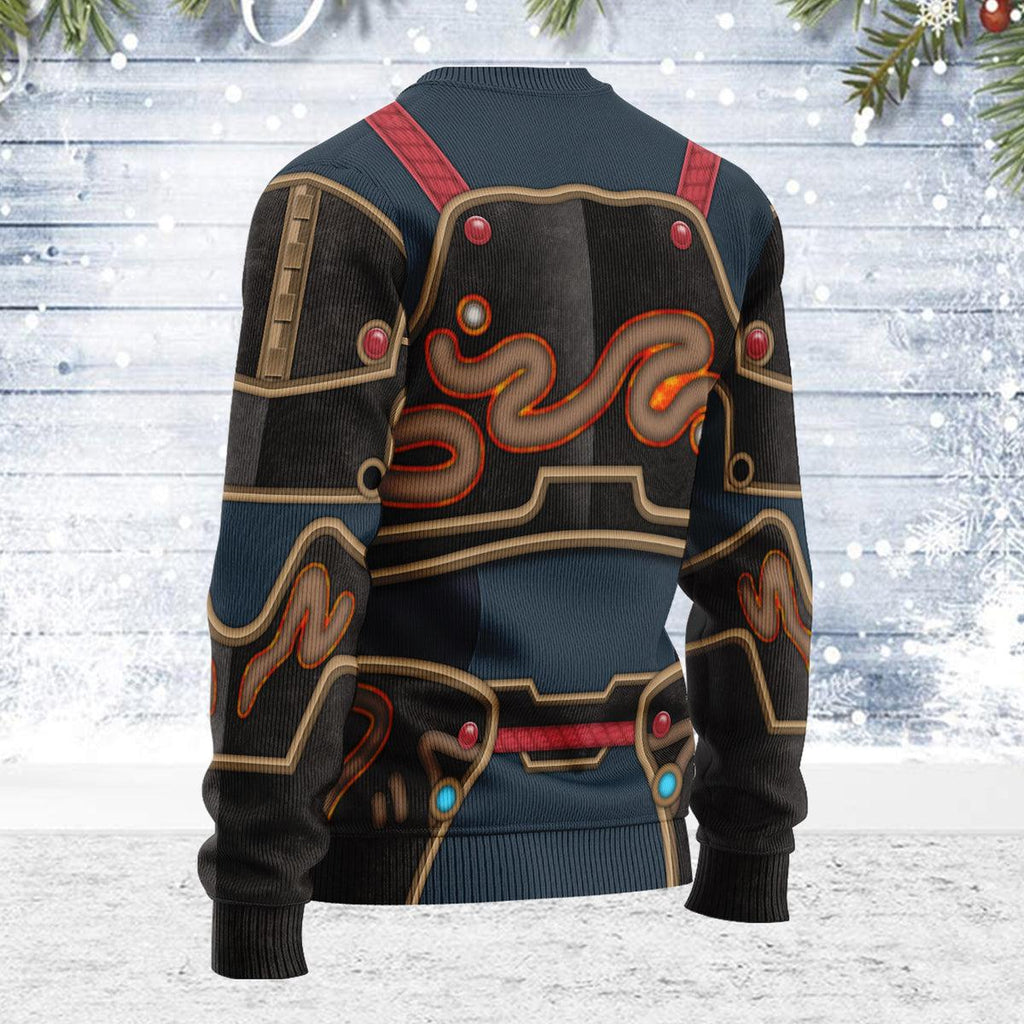 Ancient Armor Themed Costume Unisex Christmas Wool Sweater - OodieGang.com