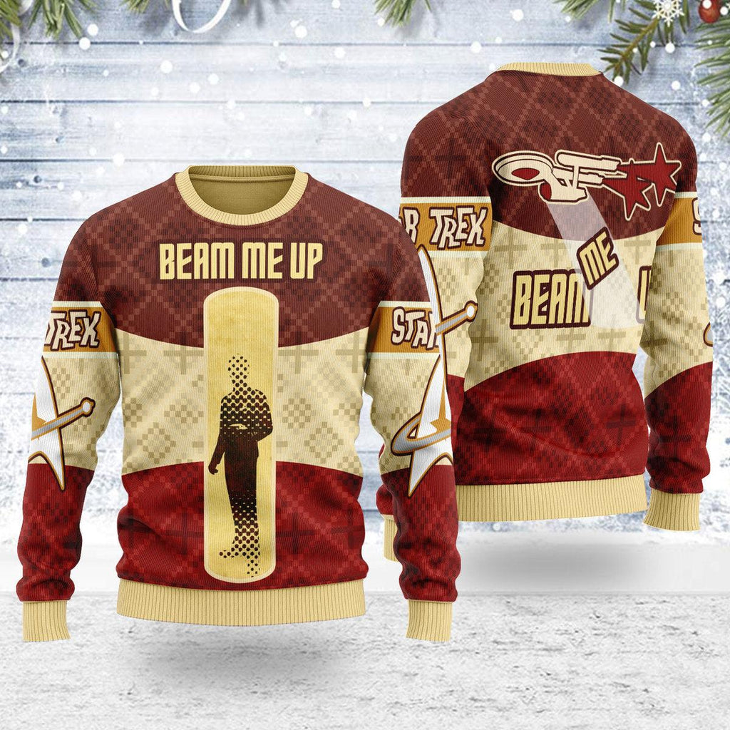 Beam Me Up Christmas Sweater - OodieGang.com