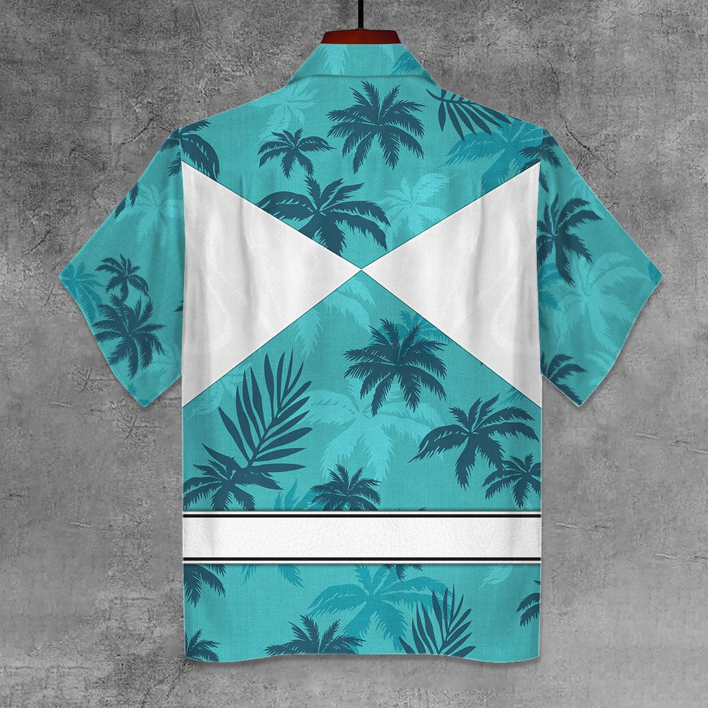 Belt Blue Ranger x Tommy Vercetti Hawaiian Shirt Beach Shorts - OodieGang.com