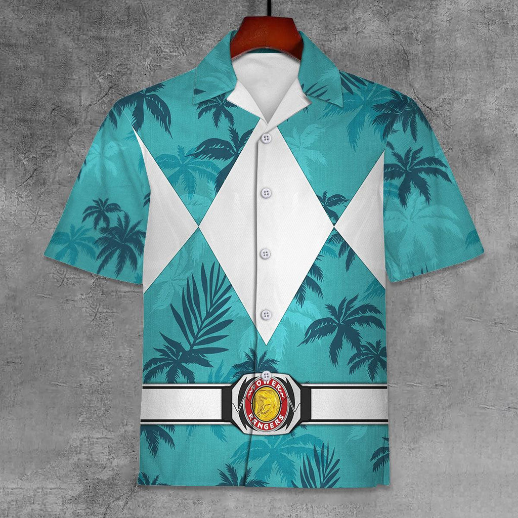 Belt Red Ranger x Tommy Vercetti Hawaiian Shirt Beach Shorts - CustomsPig.com