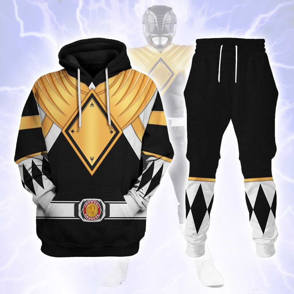 Black Ranger Dragon Shield Hoodies Sweatshirt T-shirt Hawaiian - OodieGang.com