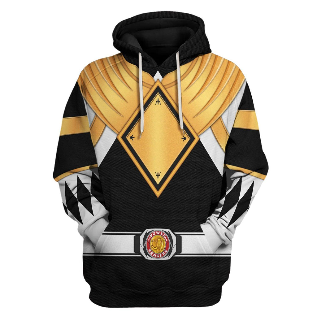 Black Ranger Dragon Shield Hoodies Sweatshirt T-shirt Hawaiian - OodieGang.com