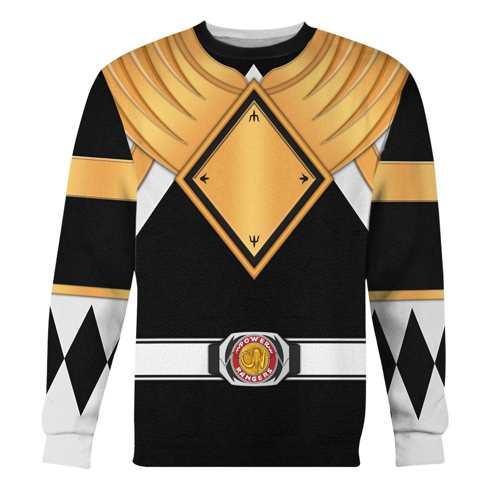 Black Ranger Dragon Shield Hoodies Sweatshirt T-shirt Hawaiian - OodieGang.com