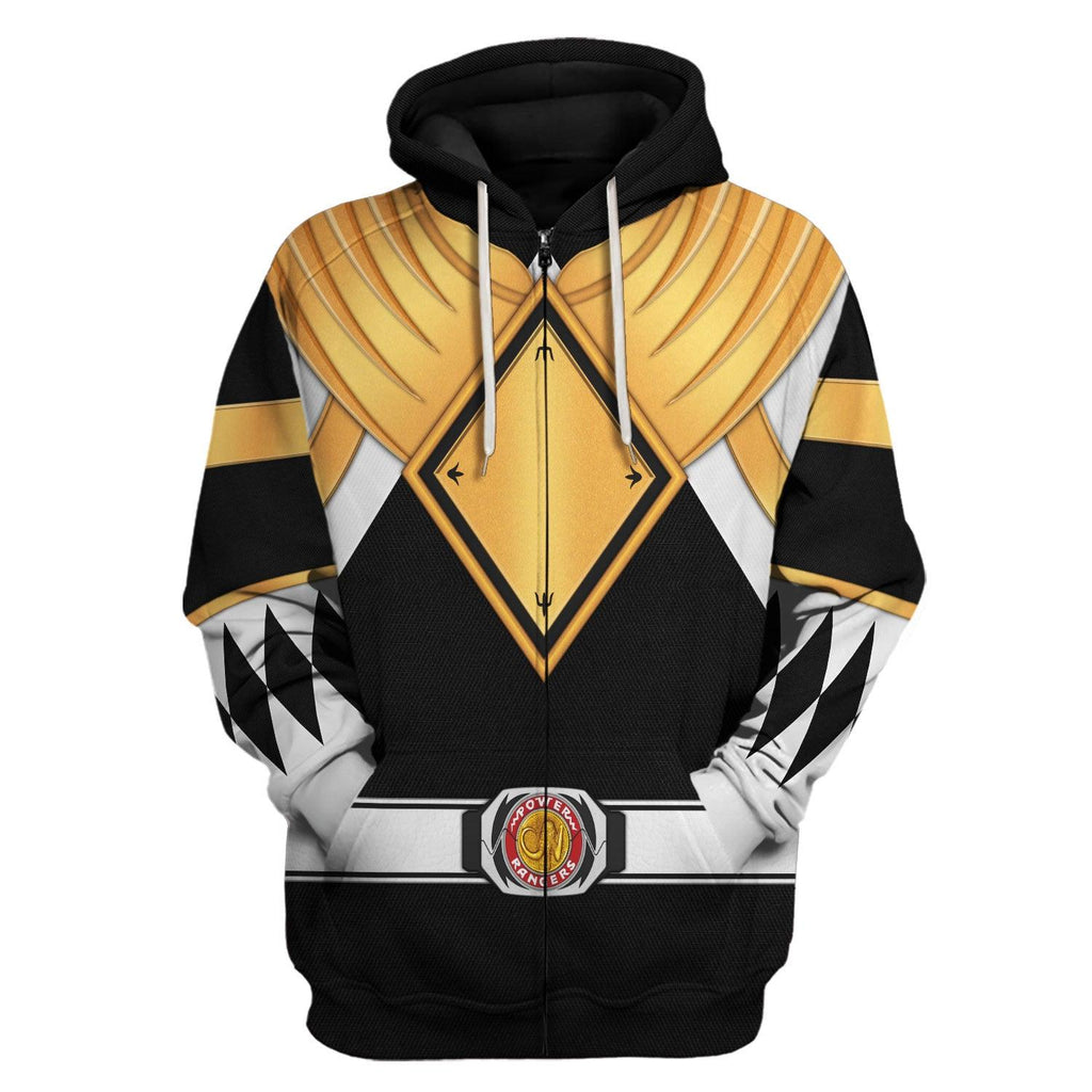 Black Ranger Dragon Shield Hoodies Sweatshirt T-shirt Hawaiian - OodieGang.com