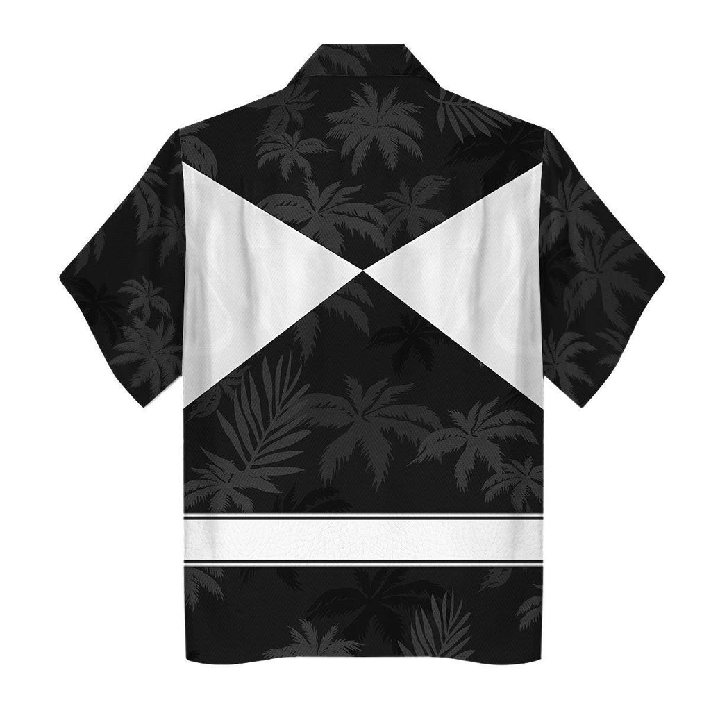 Black Ranger x Tommy Vercetti Hawaiian Shirt Beach Shorts - OodieGang.com