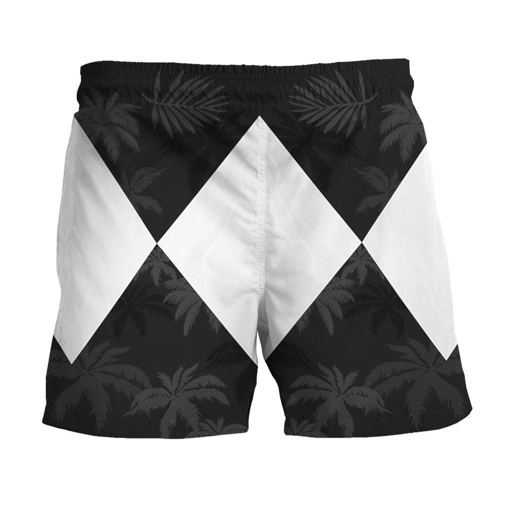 Black Ranger x Tommy Vercetti Hawaiian Shirt Beach Shorts - OodieGang.com