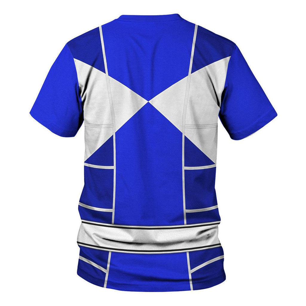 Blue Ranger Mighty Morphin Cosplay Hoodies Sweatshirt T-shirt Hawaiian - OodieGang.com