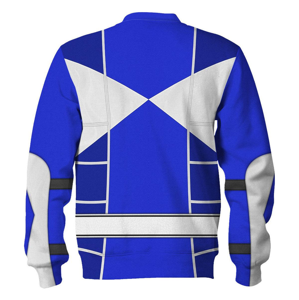 Blue Ranger Mighty Morphin Cosplay Hoodies Sweatshirt T-shirt Hawaiian - OodieGang.com