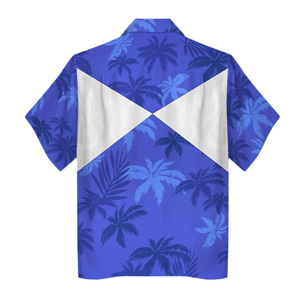 Blue Ranger x Tommy Vercetti Hawaiian Shirt & Beach Shorts - OodieGang.com