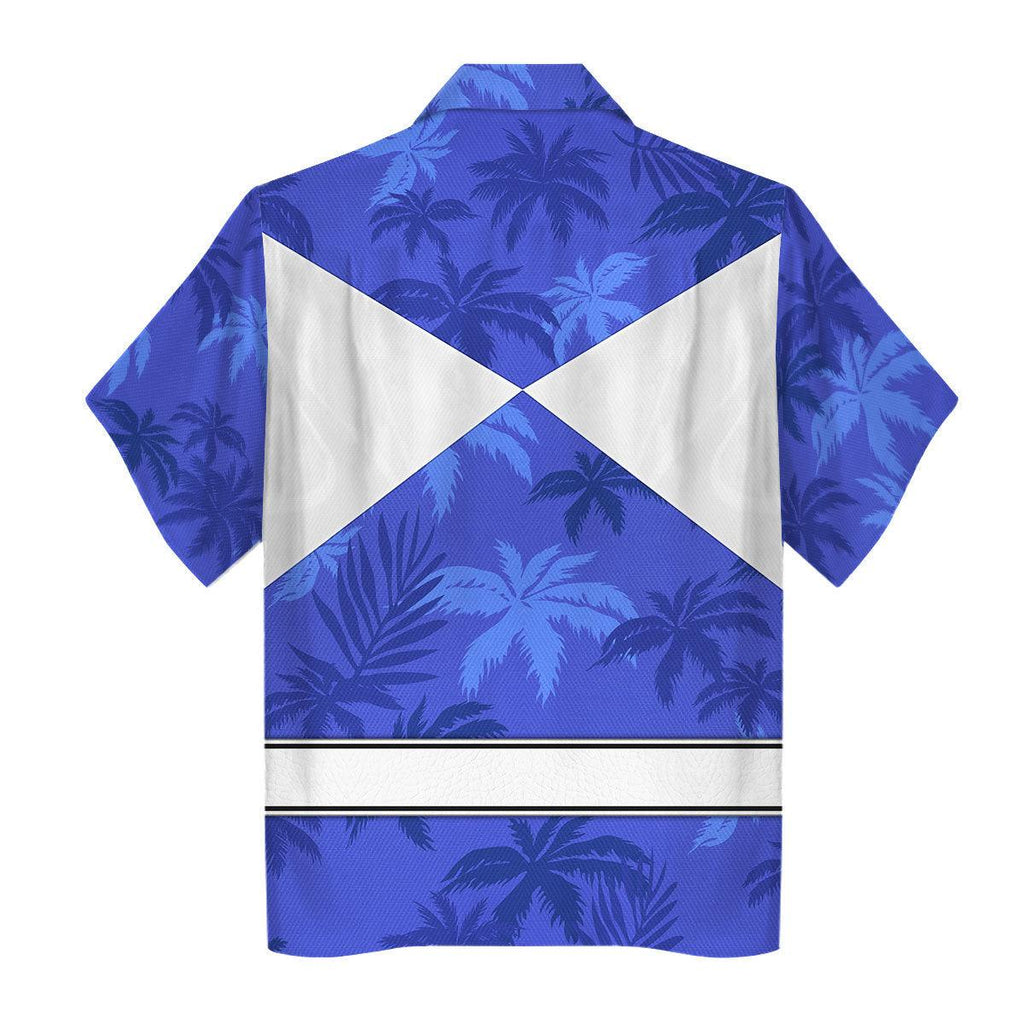 Blue Ranger x Tommy Vercetti Hawaiian Shirt Beach Shorts - OodieGang.com