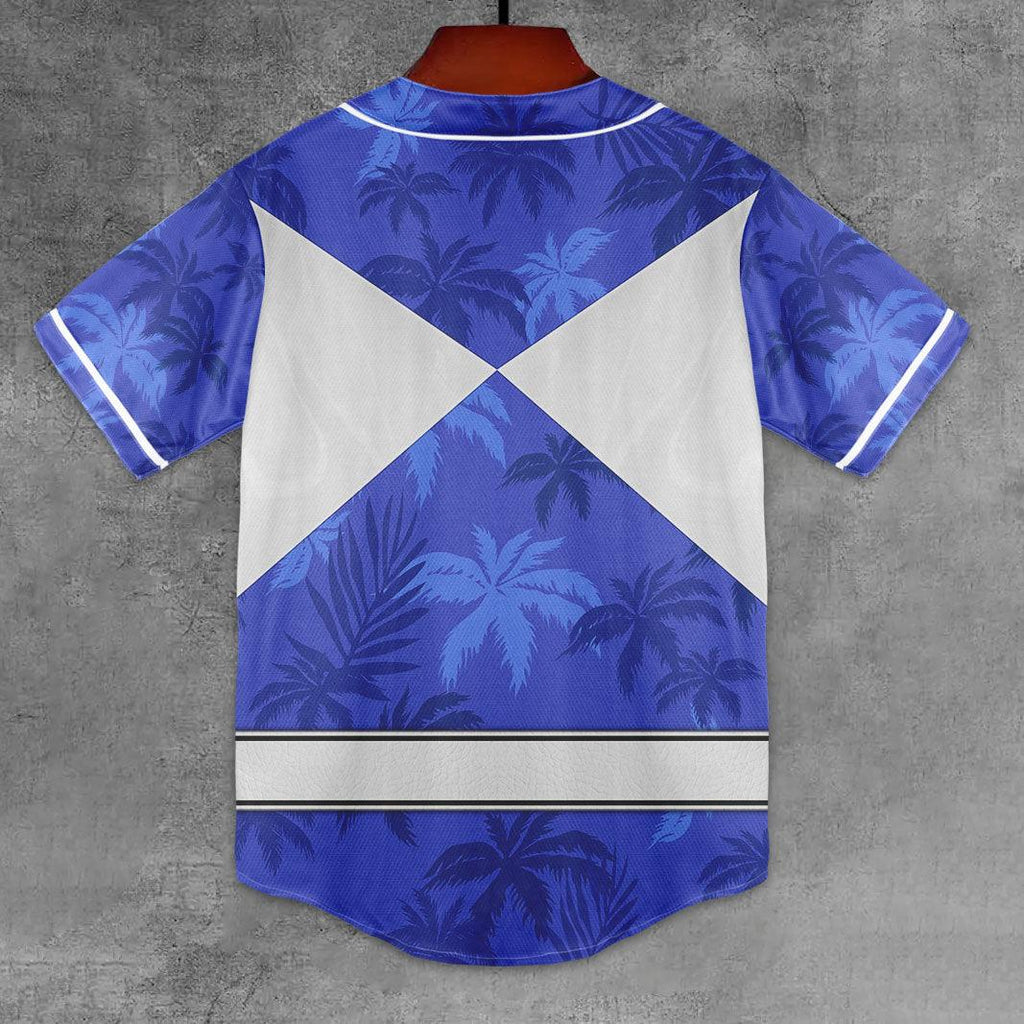 Blue Ranger x Tommy Vercetti MLB Jersey Shirt Beach Shorts - OodieGang.com