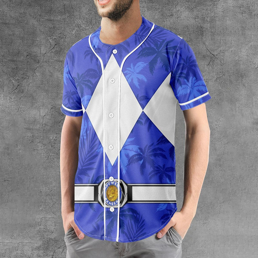 Blue Ranger x Tommy Vercetti MLB Jersey Shirt Beach Shorts - OodieGang.com