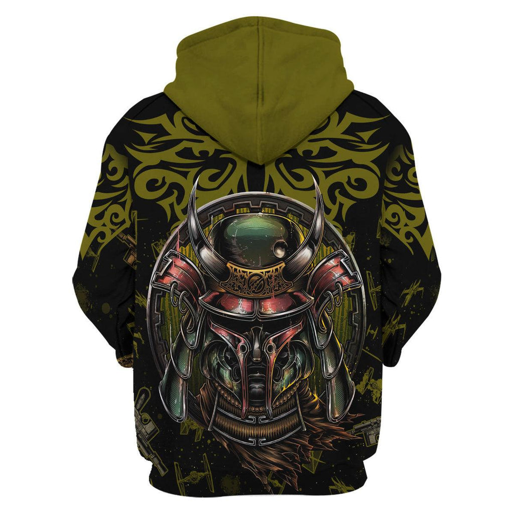 Boba Fet Samurai T-shirt Hoodie Sweatpants Apparel - OodieGang.com