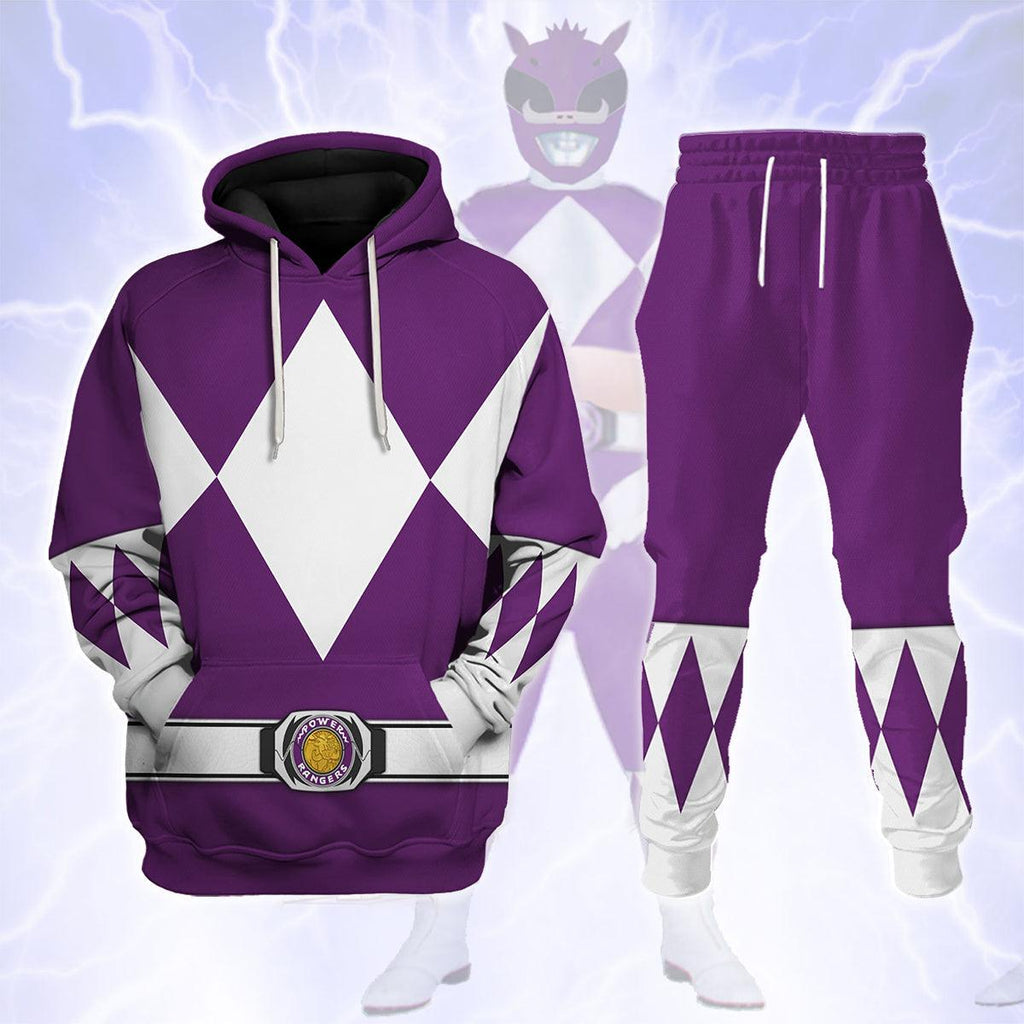 Bulk and Skull Purple Ranger Hoodies Sweatshirt T-shirt Hawaiian Sweatpants - CustomsPig.com