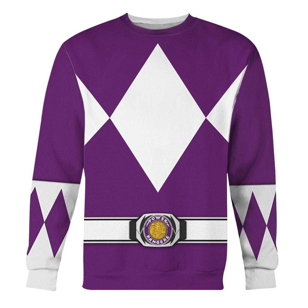 Bulk and Skull Purple Ranger Hoodies Sweatshirt T-shirt Hawaiian Sweatpants - OodieGang.com