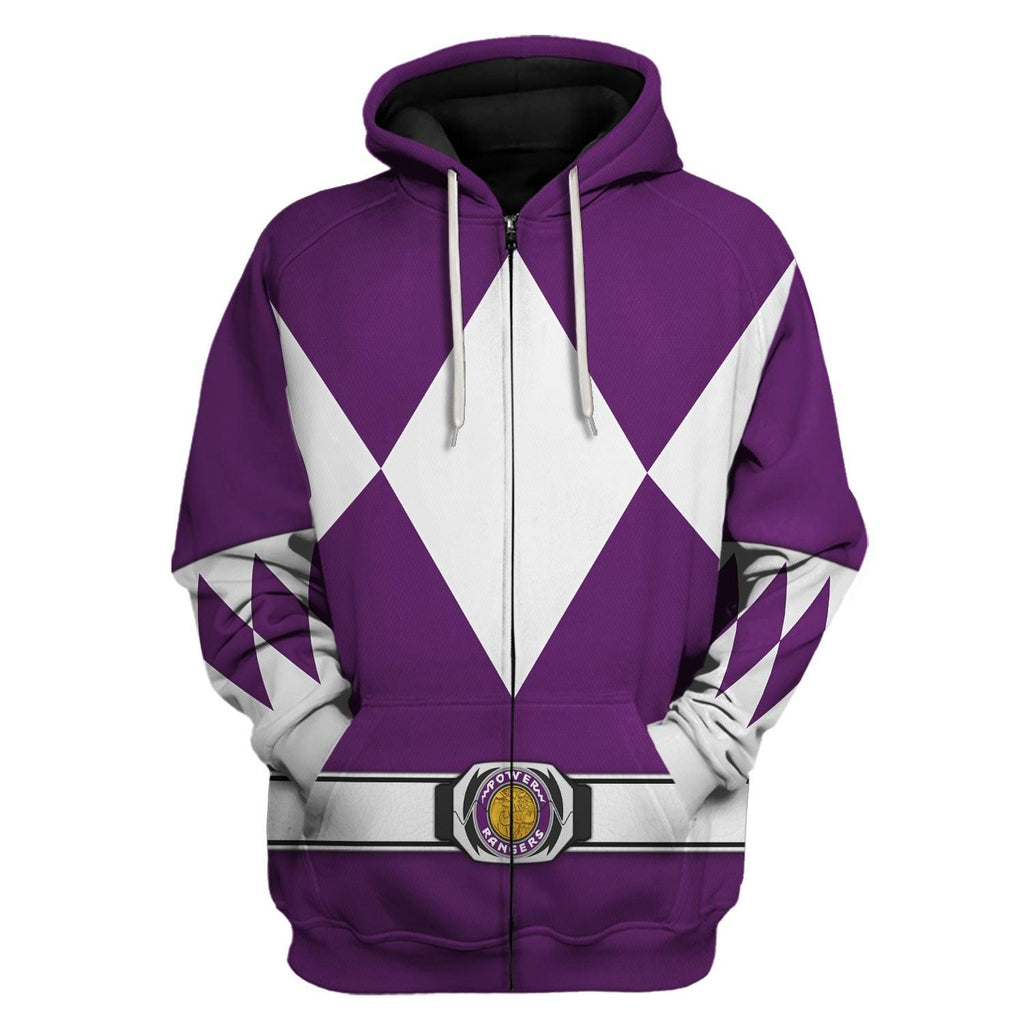 Bulk and Skull Purple Ranger Hoodies Sweatshirt T-shirt Hawaiian Sweatpants - OodieGang.com