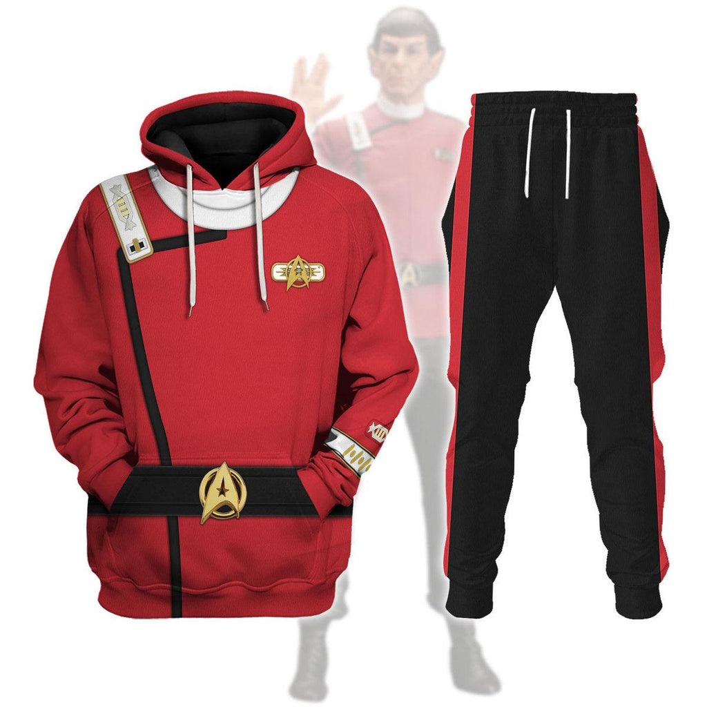 Captain Spock Costume Officer Hoodie Sweatshirt T-Shirt Sweatpants Apparel - CustomsPig.com